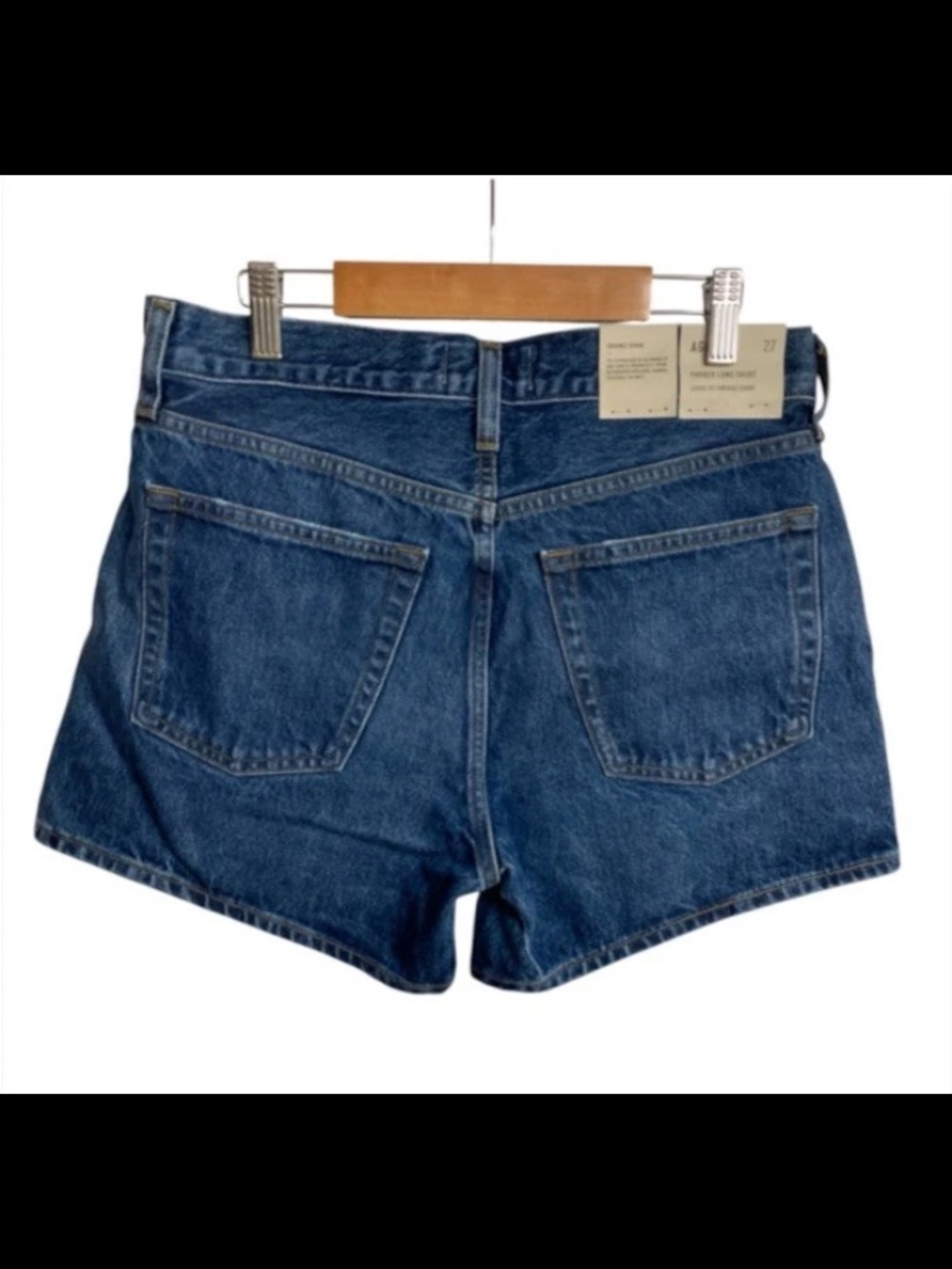 NWT! AGOLDE Parker Long Denim Jean Shorts Sz 27 Enamour Wash 4” Inseam Loose Fit - Picture 7 of 15
